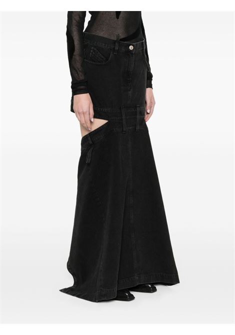 Black midi denim skirt - women THE ATTICO | 241WCS191D068100